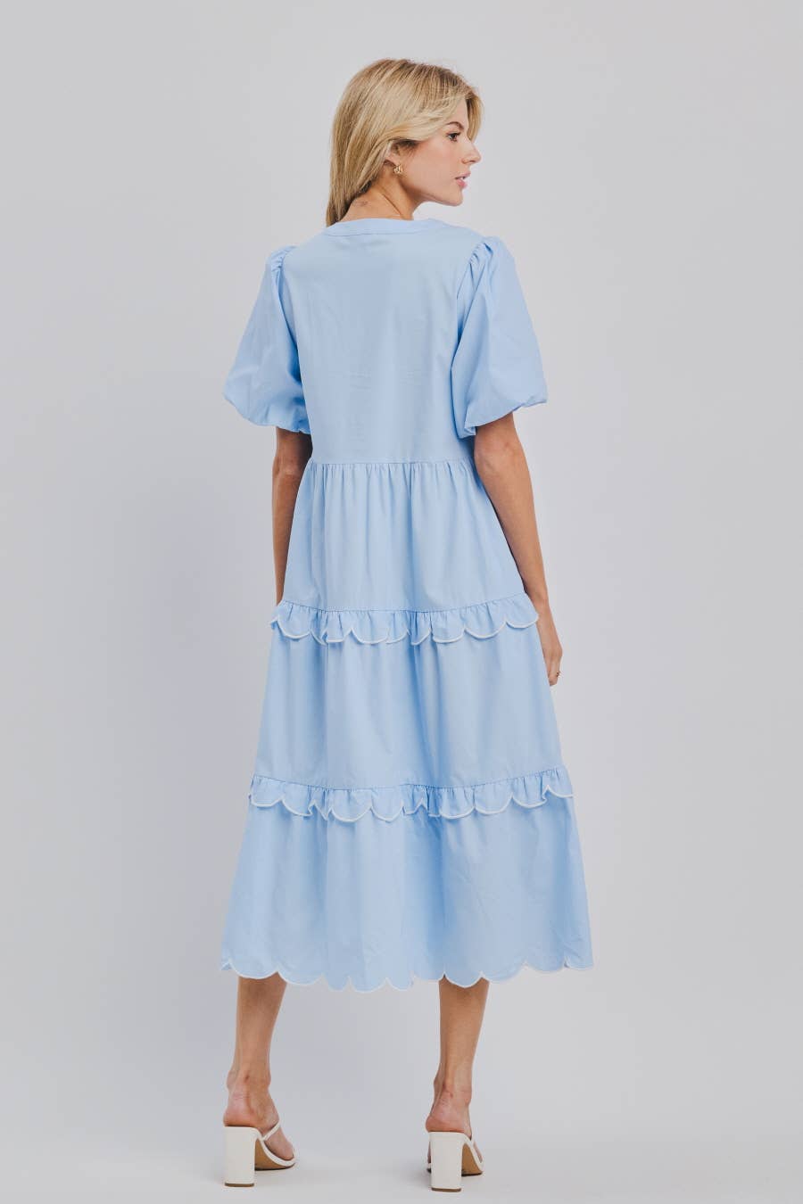 Juliette Bubble Sleeve Midi Dress