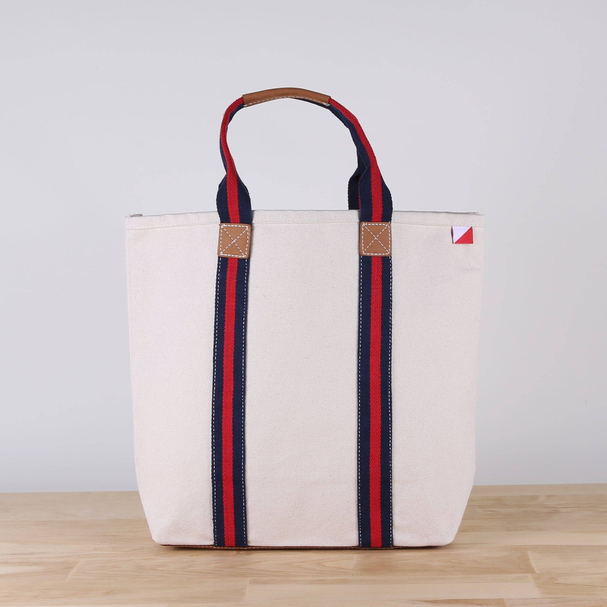 ShoreBags Society Canvas Leather Tote bag with sturdy handles and spacious interior, stylish and practical for everyday use.