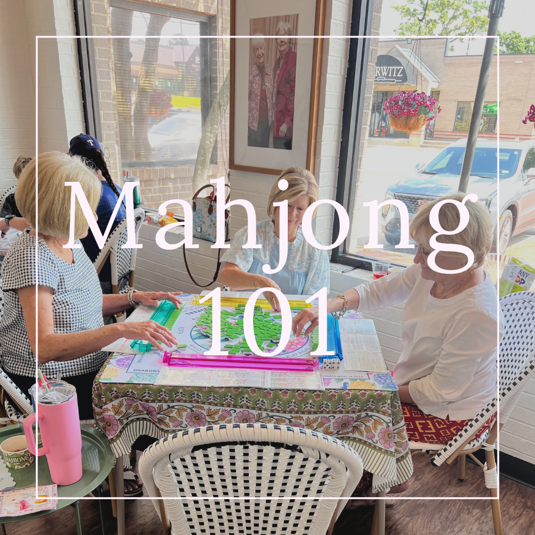 Women learning American Mahjong together at Alice & Elizabeth