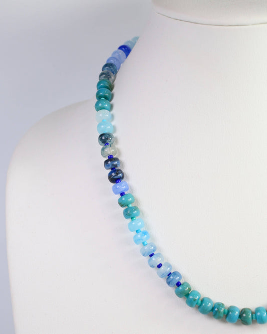 Cape San Blas Beaded Necklace Turquoise