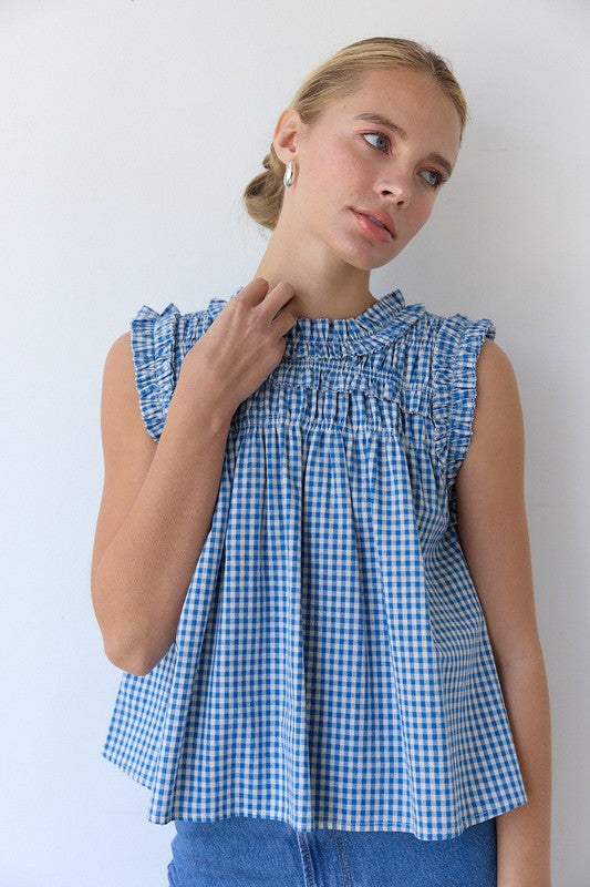 Alana Gingham Blouse Raisonnel