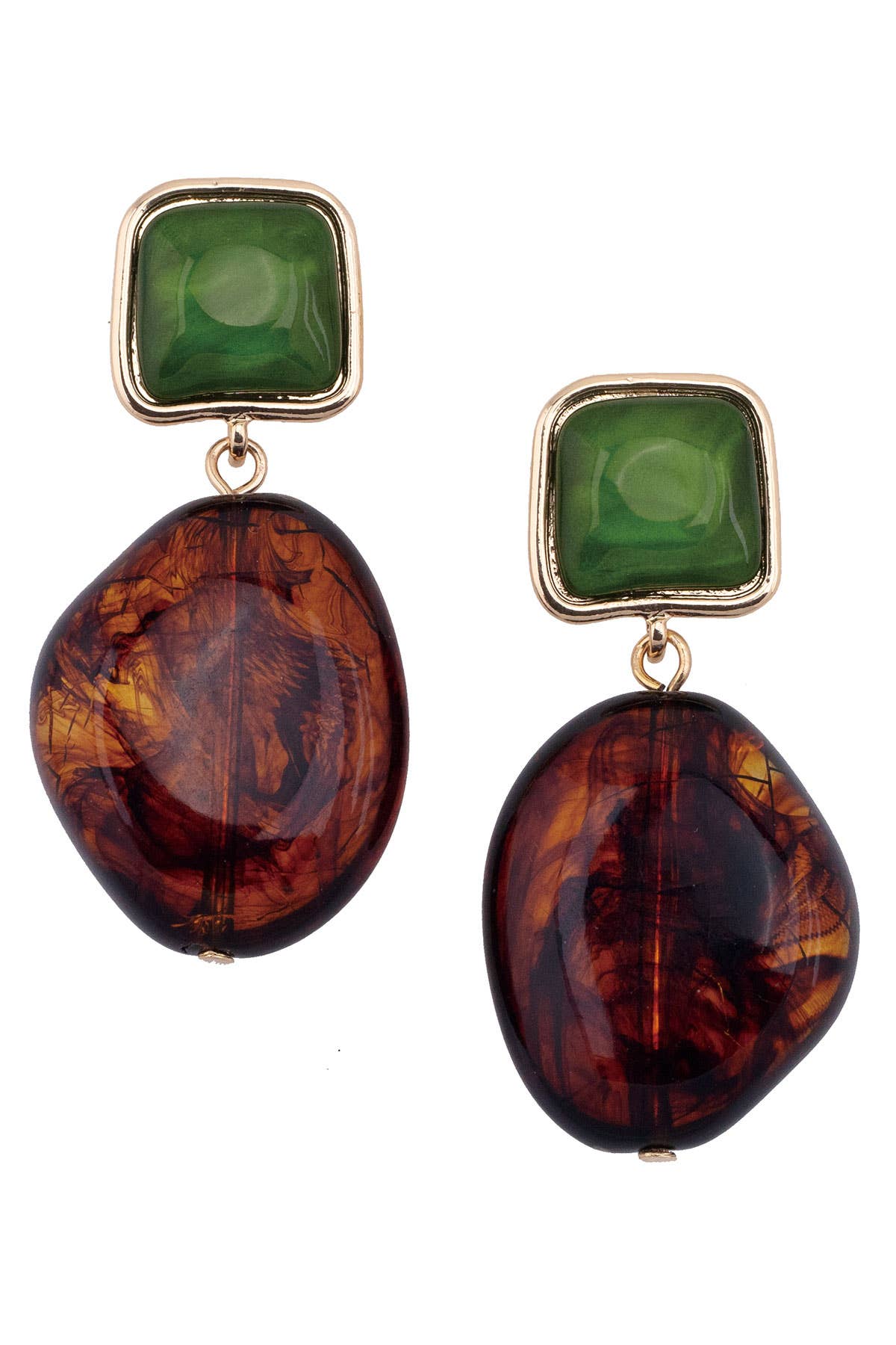Gabby Tortoise Drop Earrings