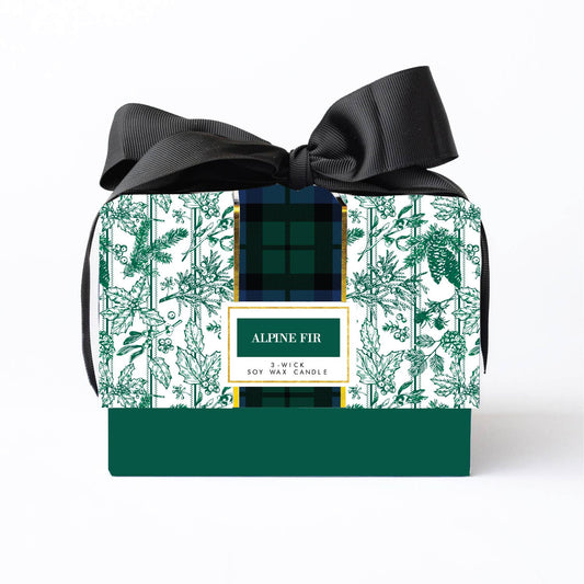 Alpine Fir 3-Wick Boxed Soy Wax Candle