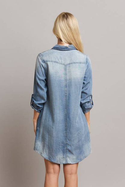 Harper Denim Shirt Dress