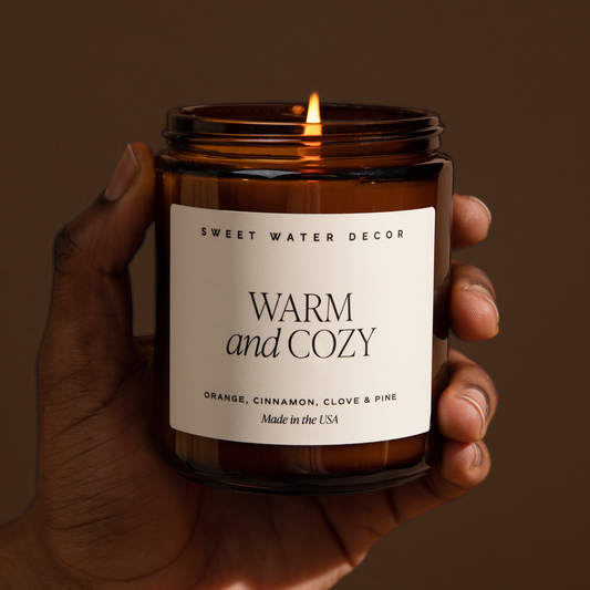 Warm & Cozy 9 oz Soy Candle