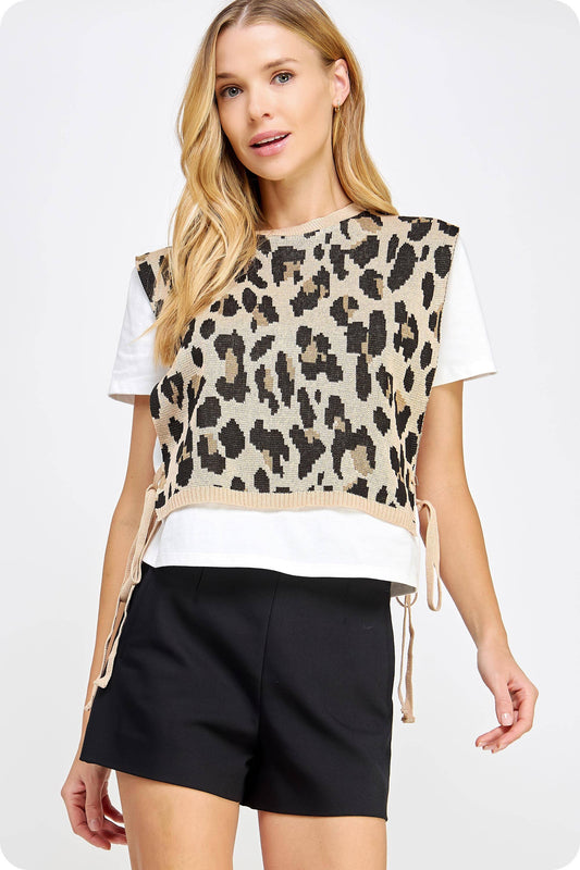 Luna Leopard Knit Tee