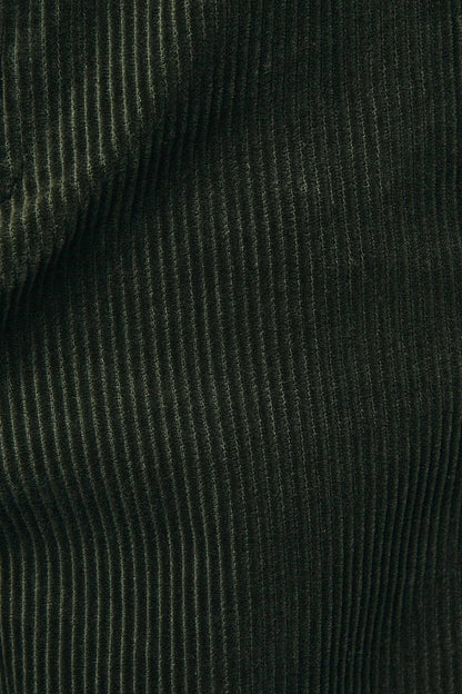 Margot Corduroy Wide-Leg Pants (Olive)