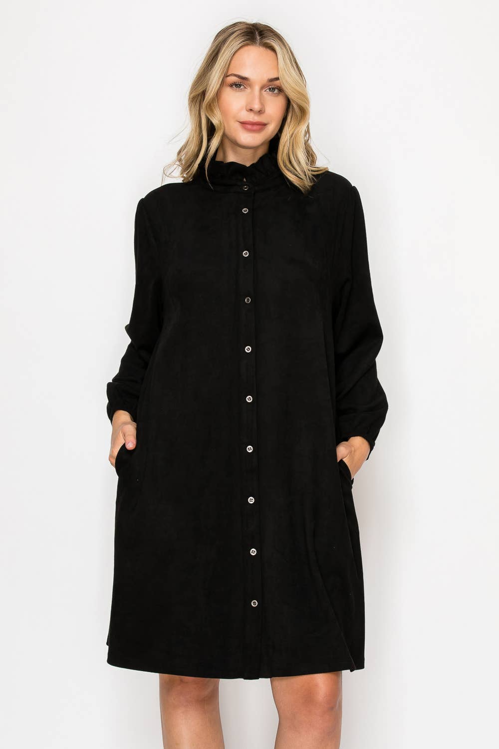 The Anthony Stretch Suede Dress