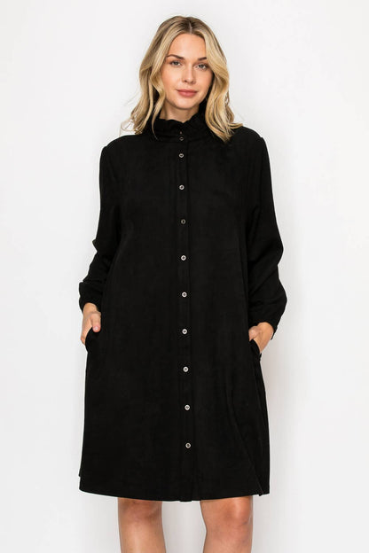 The Anthony Stretch Suede Dress