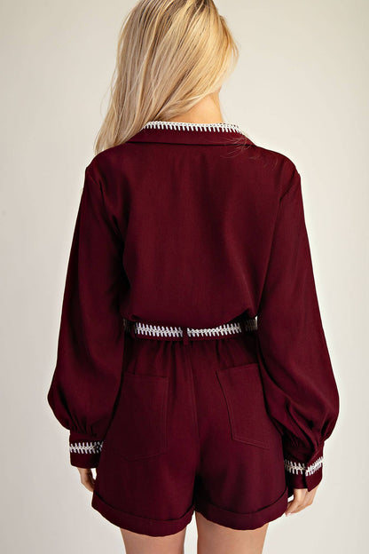 Stitched Grace Button-Down