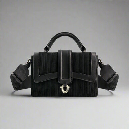 True Religion Ryder Corduroy Mini Crossbody (Black)