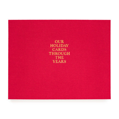 Red Holiday Card Book