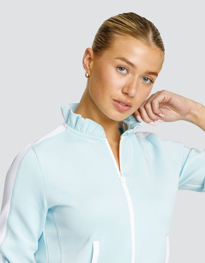 The Poppi Zip Front Jacket - Blue Glow