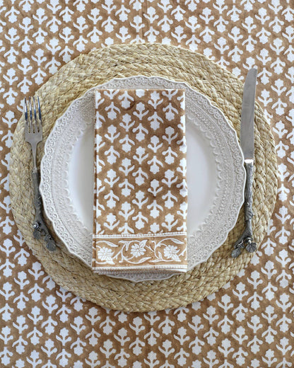 Charlotte Caramel Dinner Napkins — Set of 4