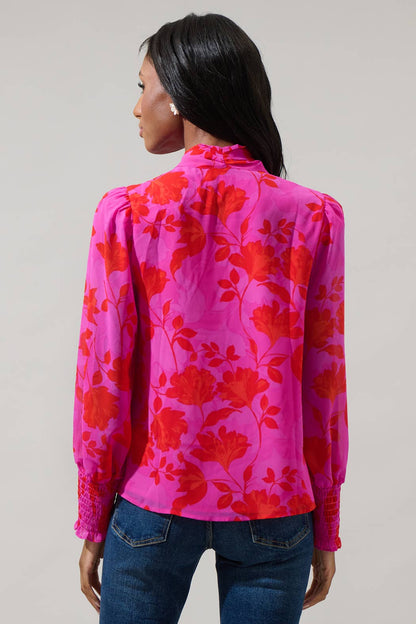 The Kensie Etienne Floral Blouse