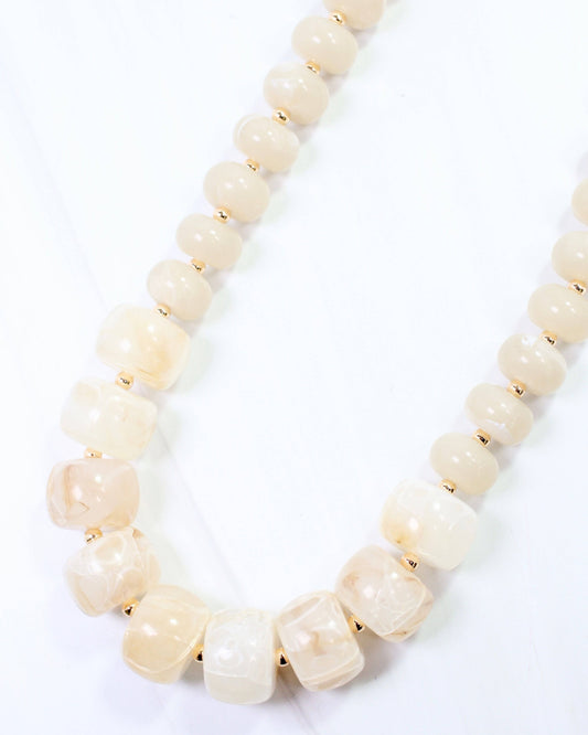 Milford Chunky Bead Necklace – Natural