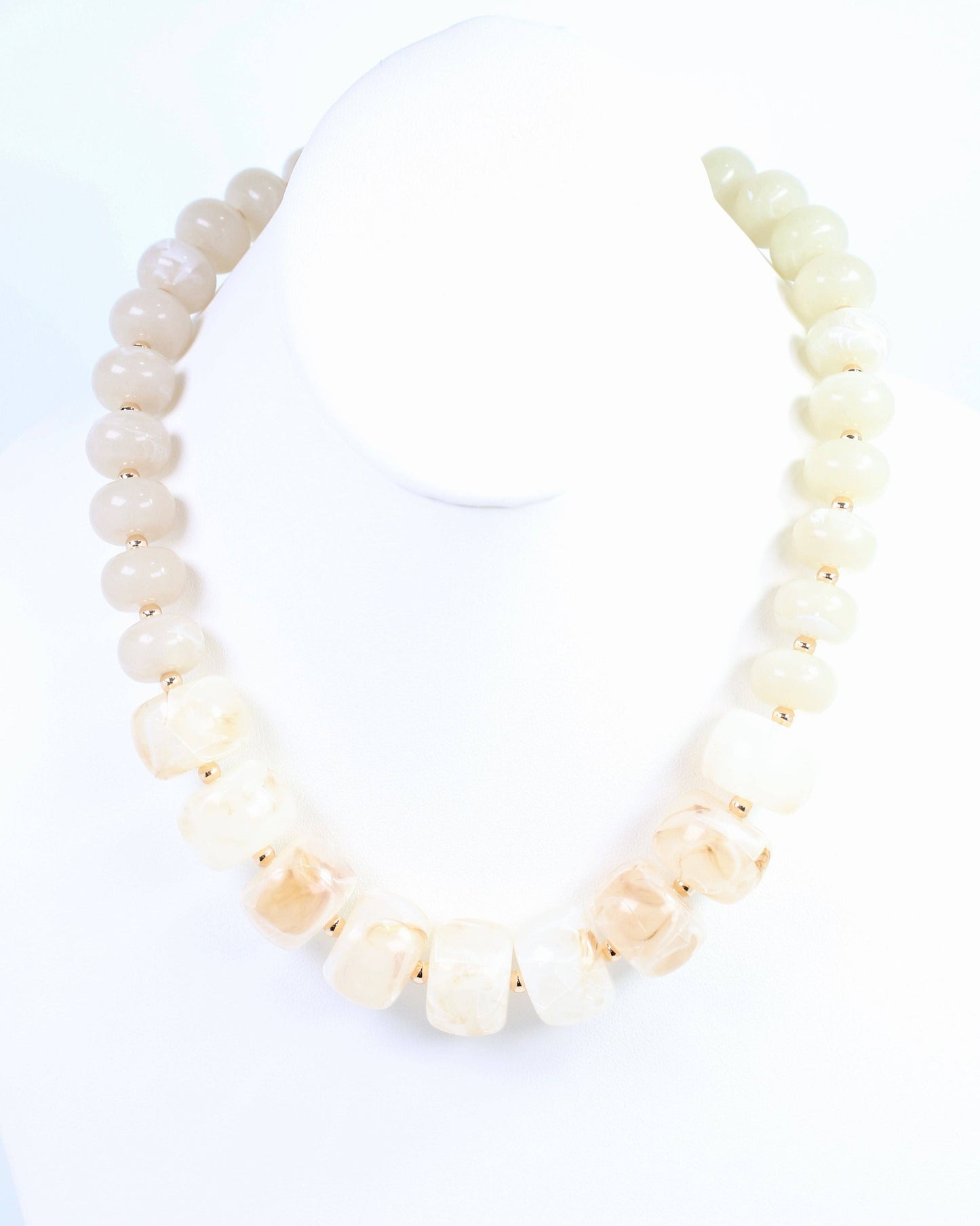 Milford Chunky Bead Necklace – Natural