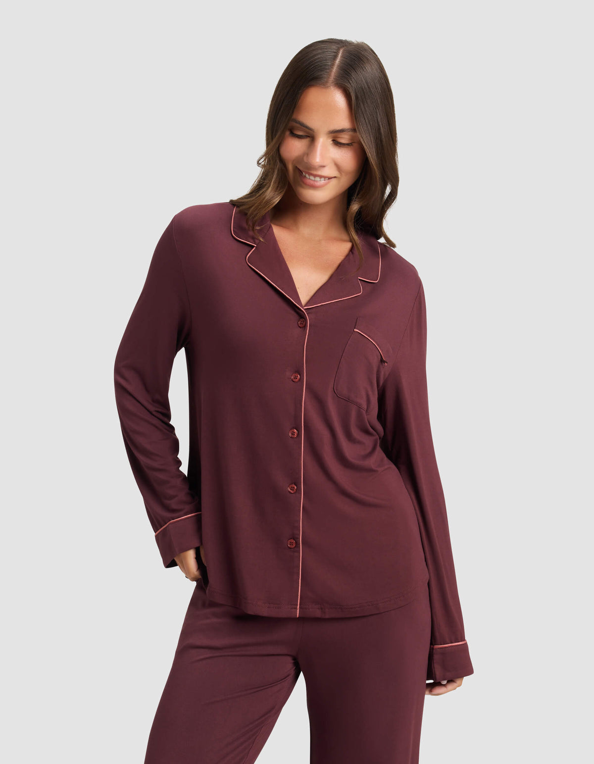 Women's Bamboo Stretch-Knit Long Sleeve Pajama Set (Collective)