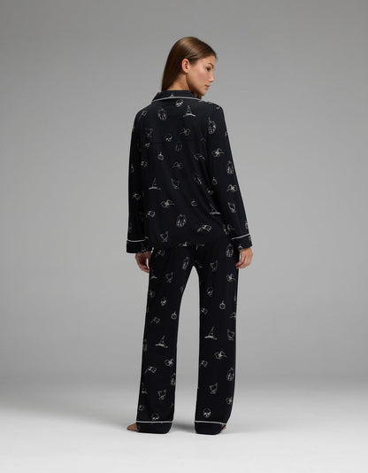 Women's Bamboo Stretch-Knit Long Sleeve Pajama Set (Collective)