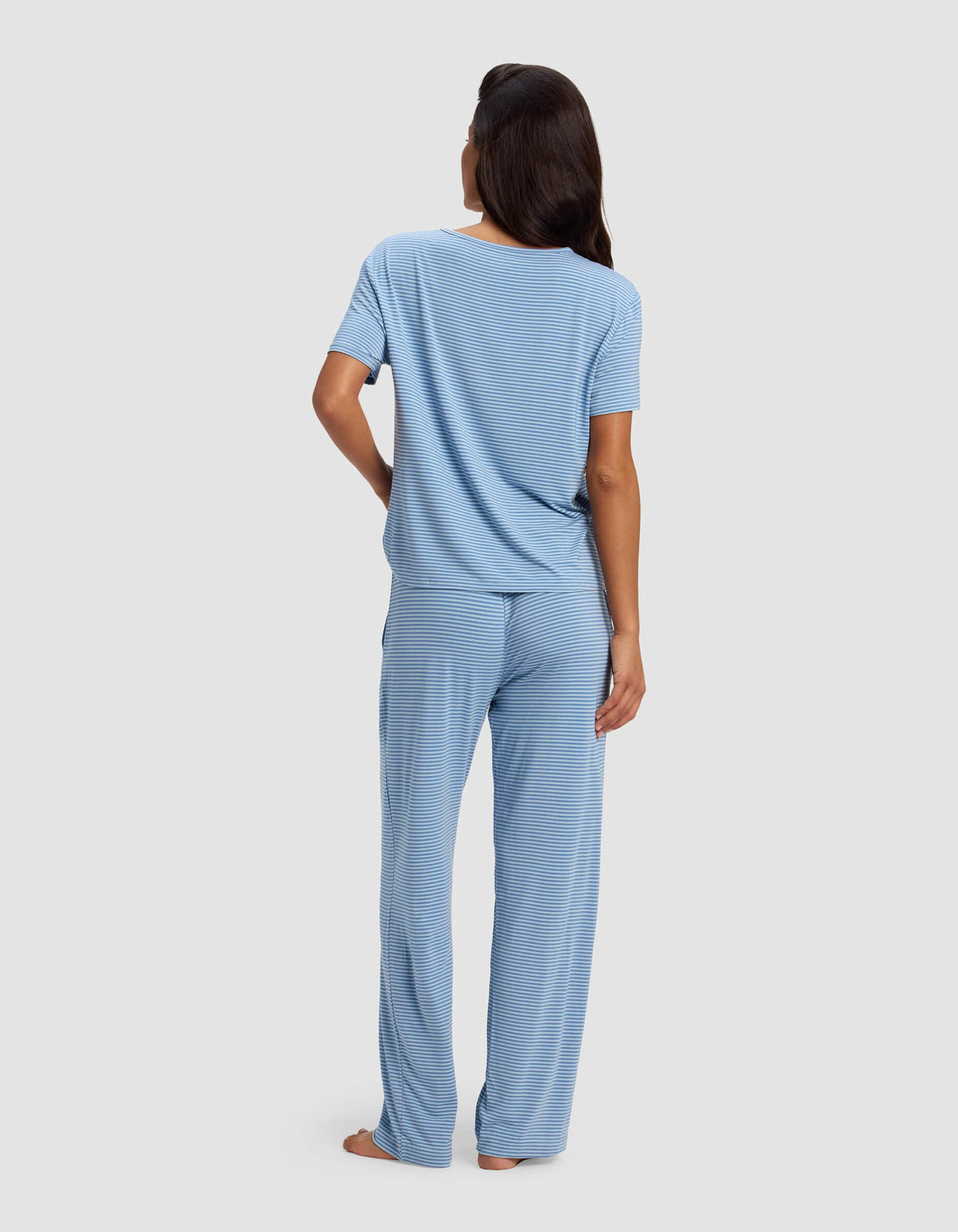 Women's Bamboo Stretch-Knit Lounge Tee & Pants Set