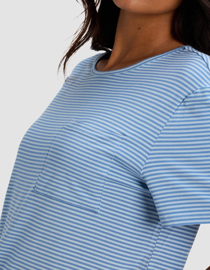 Women's Bamboo Stretch-Knit Lounge Tee & Pants Set