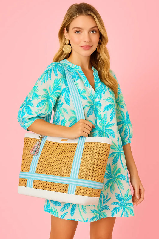 Beachside Haven Hat Tote - Tote Bags