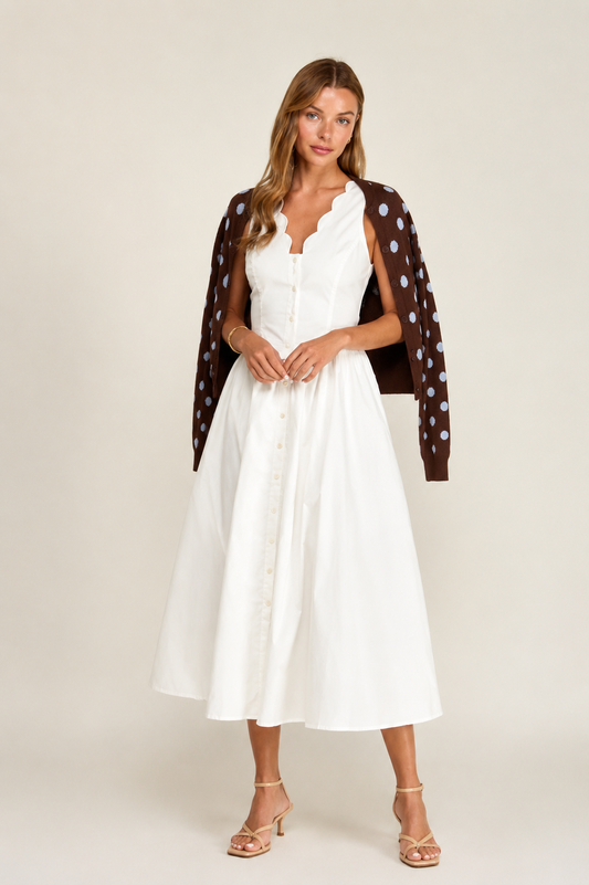 The Southampton Scallop Dress