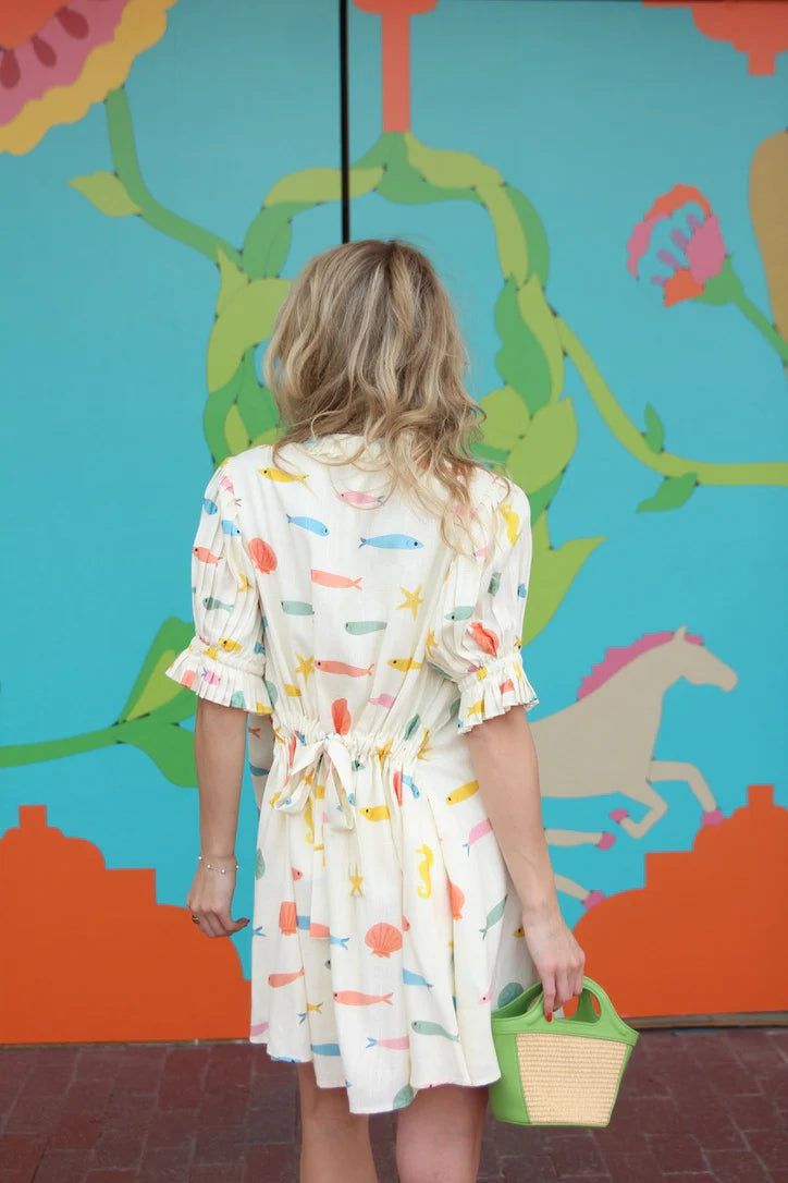Coastal Catch Shirt Dress