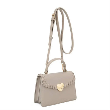 CHRISTINE FLAP SHOULDER BAG - White - Crossbody Bags