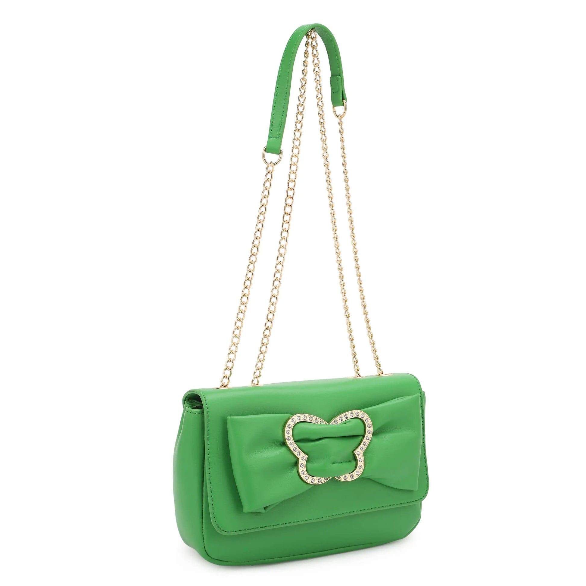 Celine Shoulder Bag with Butterfly Bow - Honey Pink - Crossbody Bags