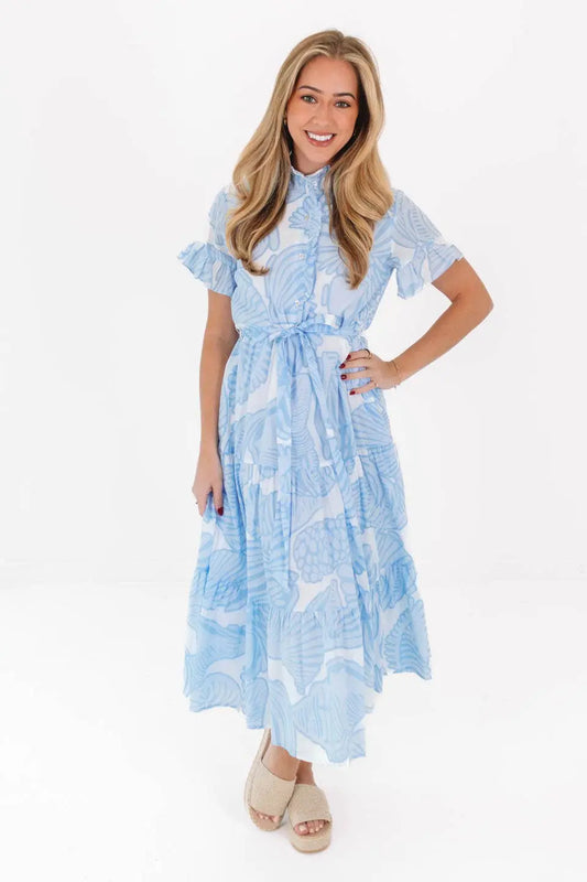 Charlotte Button Up Midi Dress - Dresses