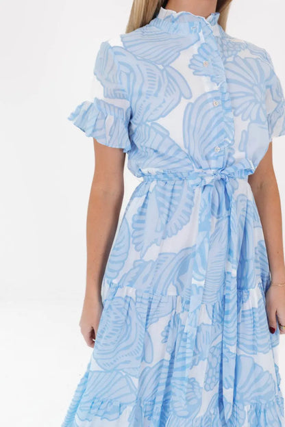 Charlotte Button Up Midi Dress - Dresses