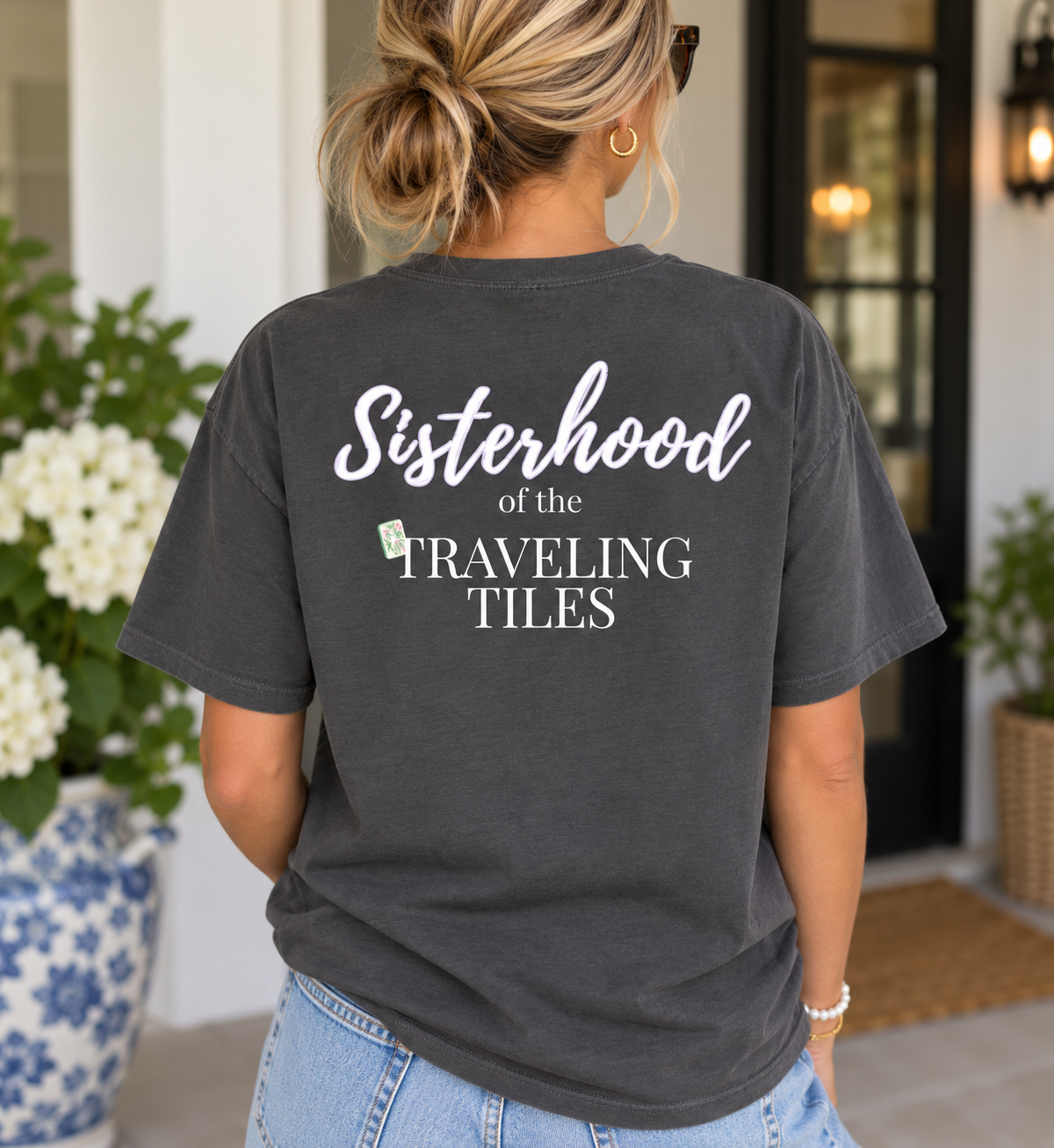 Sisterhood of the Traveling Tiles Mahjong Tee