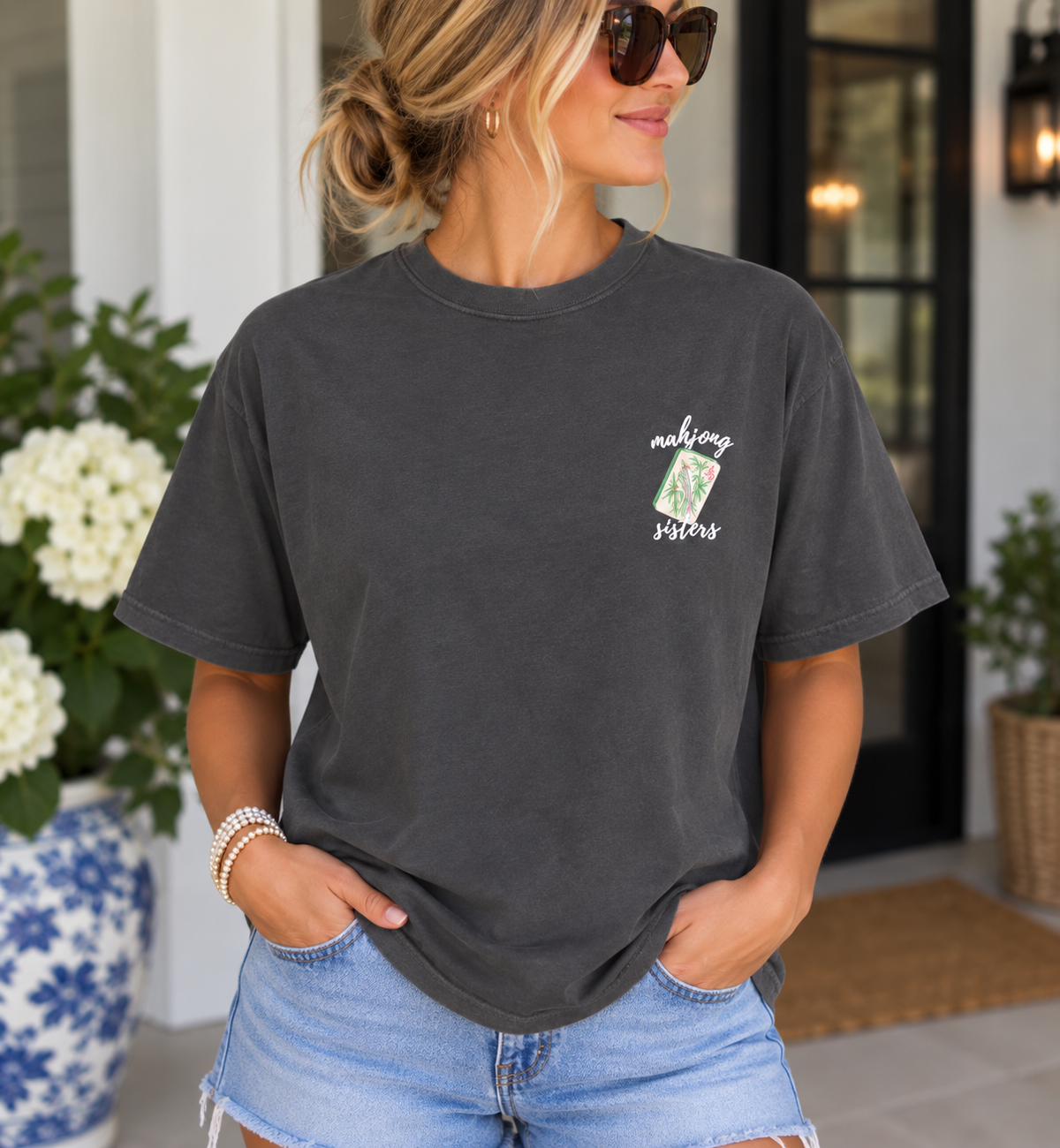 Sisterhood of the Traveling Tiles Mahjong Tee
