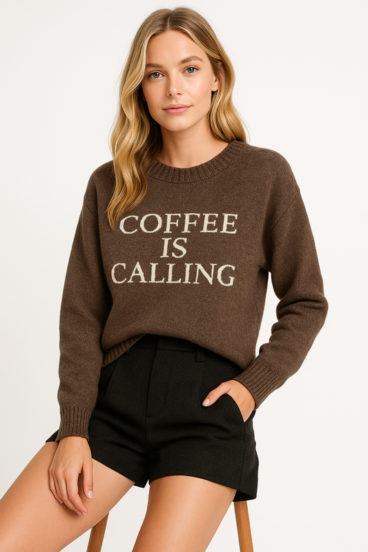 Coffee Is Calling Sweater Alice & Elizabeth