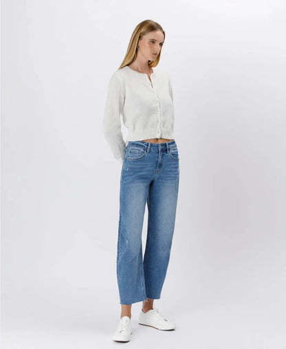 Chloe High-Rise Barrel Jeans - Bottoms