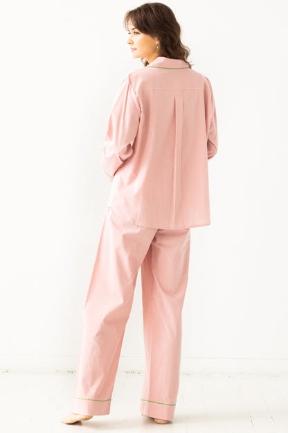 Classic Woven Cotton Pajama Set