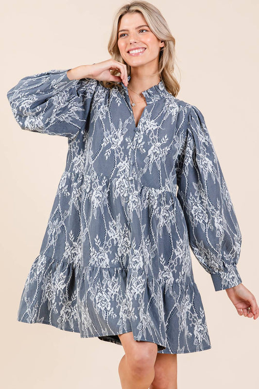 Eleanor Embroidered Babydoll Dress - Dresses