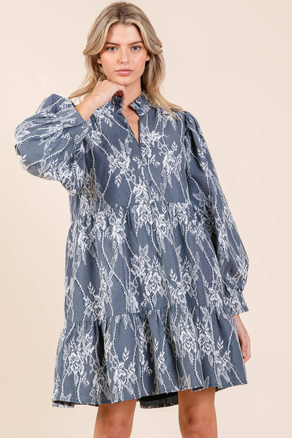 Eleanor Embroidered Babydoll Dress - Dresses