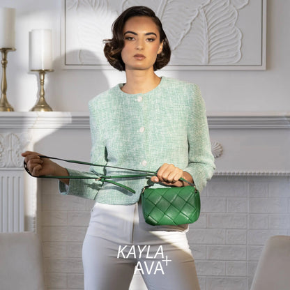 Emily Mini Woven Flap Crossbody Bag - Crossbody Bags