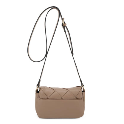 Emily Mini Woven Flap Crossbody Bag - Crossbody Bags