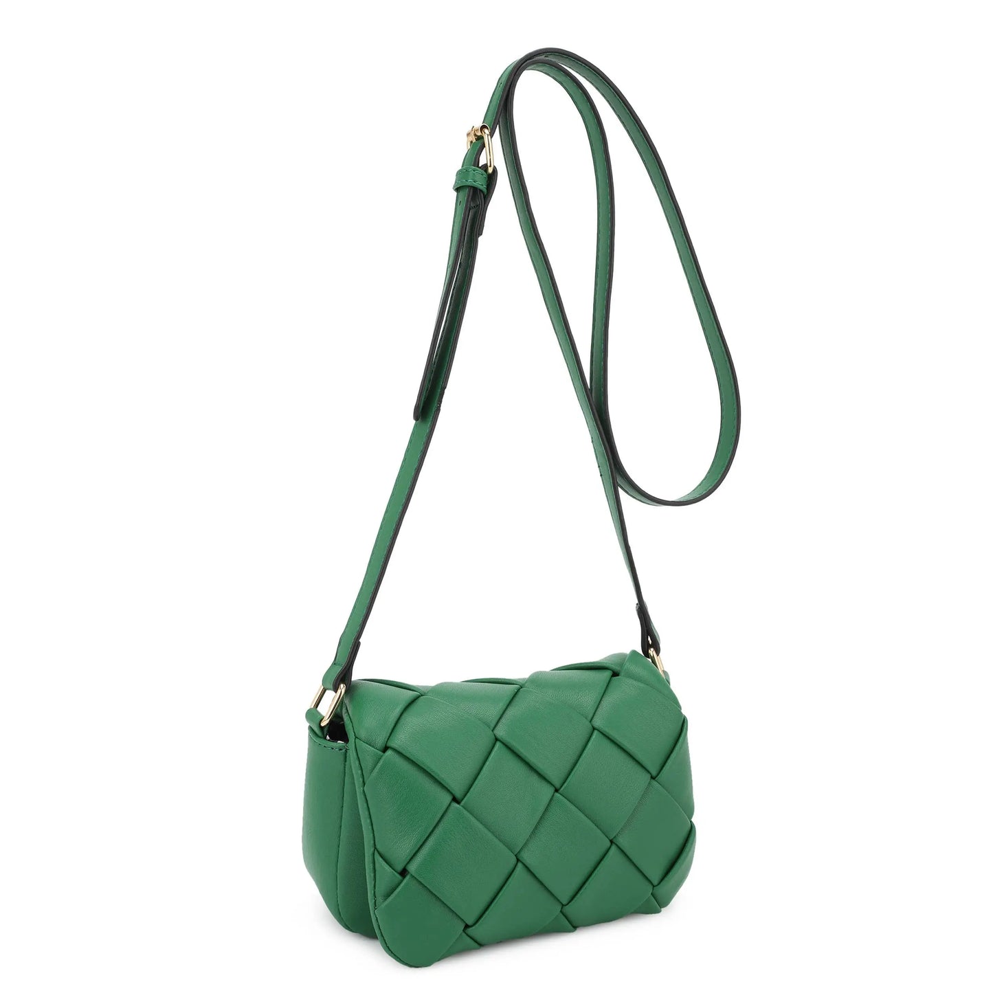 Emily Mini Woven Flap Crossbody Bag - Crossbody Bags