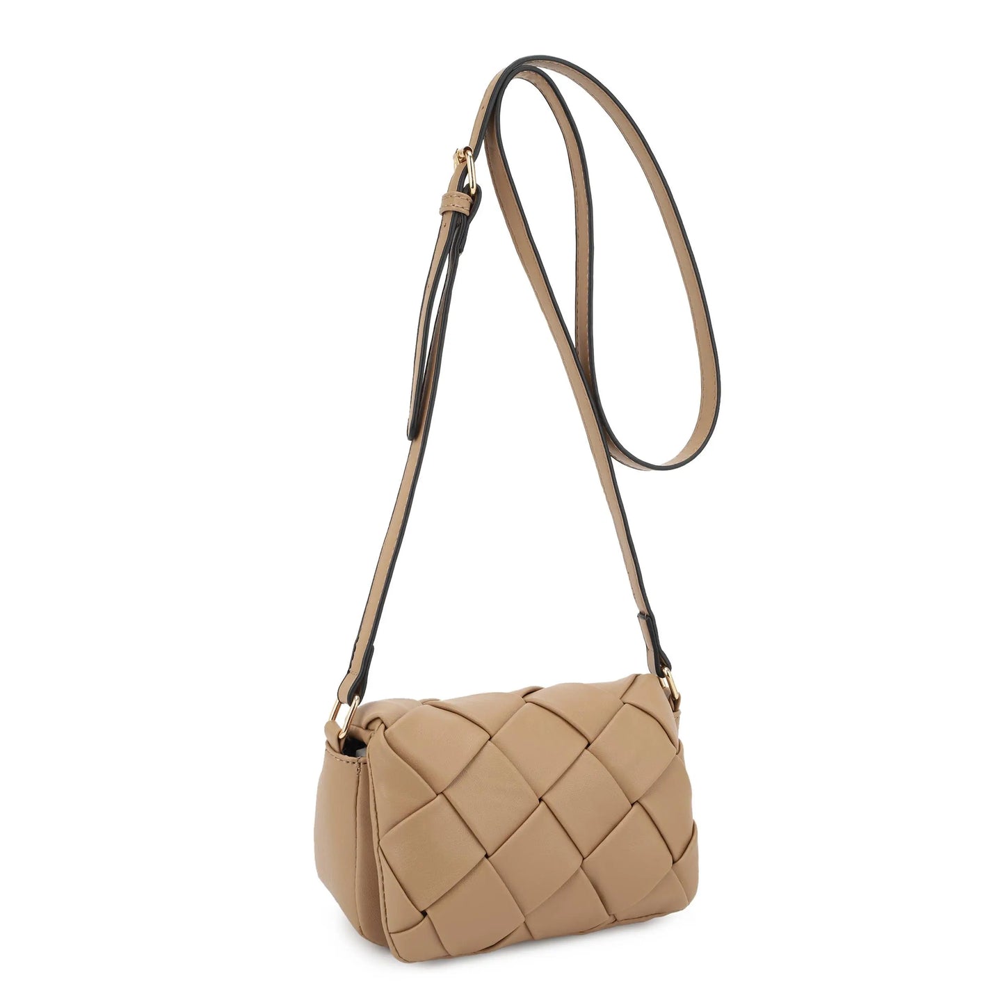 Emily Mini Woven Flap Crossbody Bag - Crossbody Bags