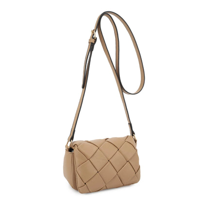 Emily Mini Woven Flap Crossbody Bag - Crossbody Bags