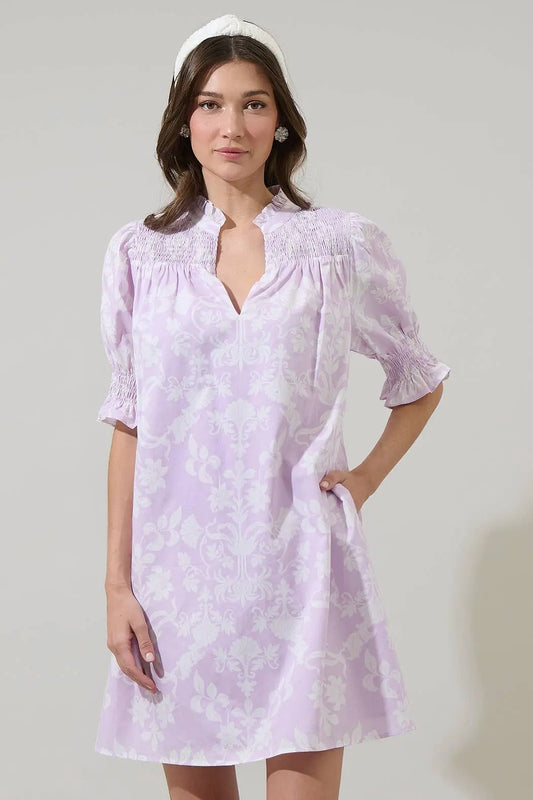Emme Floral Hera Shift Mini Dress - Dresses