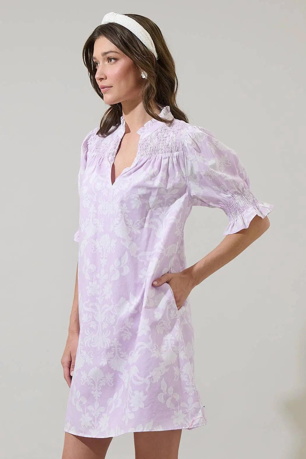 Emme Floral Hera Shift Mini Dress - Dresses