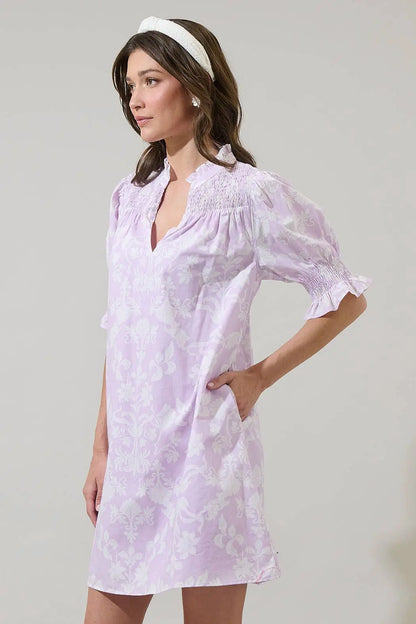 Emme Floral Hera Shift Mini Dress - Dresses