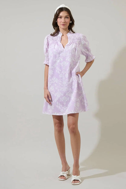 Emme Floral Hera Shift Mini Dress - Dresses