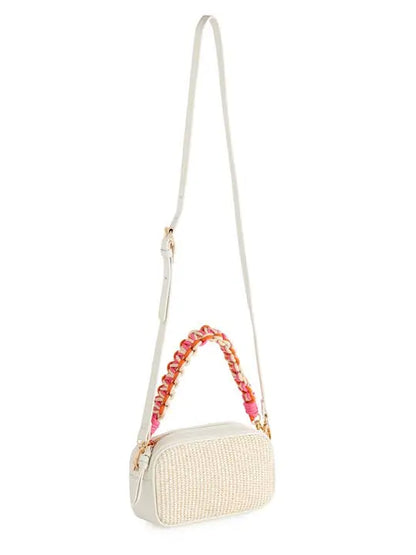 Frankie Pebbled Camera Bag (Sand) - Crossbody Bags