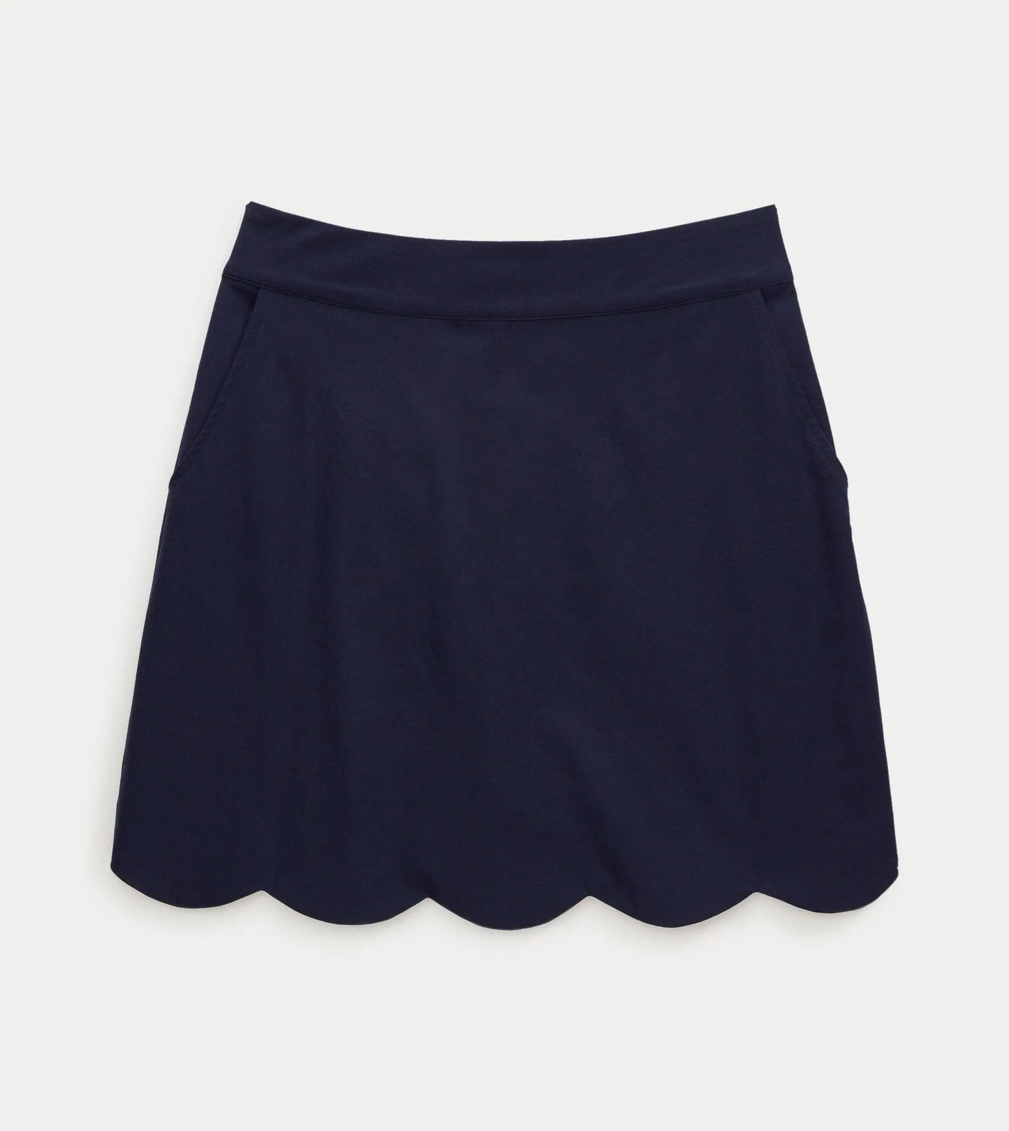 Grace Scallop Hem Skort - Navy - Skorts